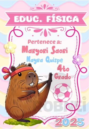 Capibara Educ Fisica Caratula Girl